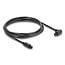 Delock TOSLINK cable 90° angled male to straight male, Ø 4 mm, 1.5 m, black