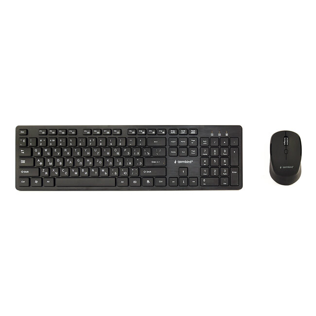 Draadloze desktop set, zwart, US-layout