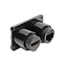 Delock Dual Built-in Socket RJ45 jack Cat.6 + HDMI female 4K black