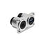 Delock Dual Built-in Socket USB 5 Gbps Type-A female + RJ45 jack Cat.6 silver