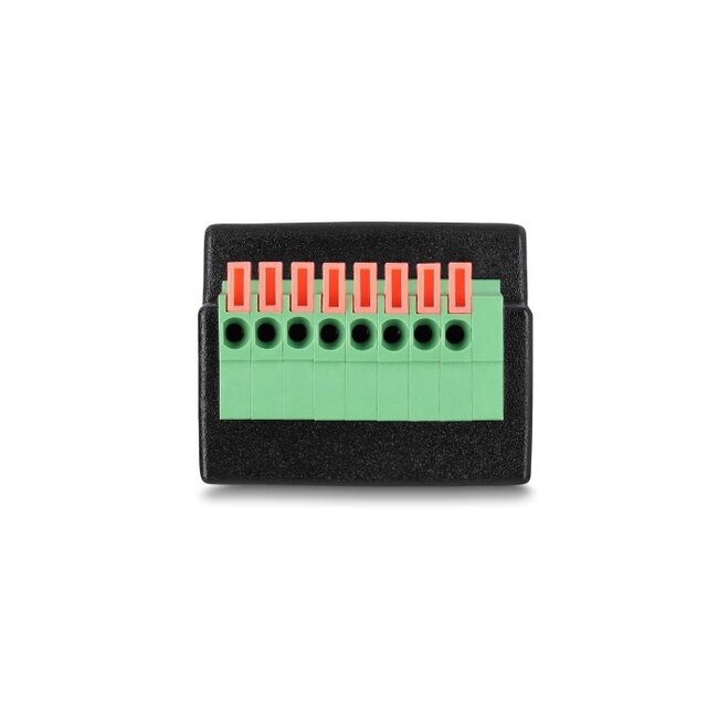 Delock RJ45 jack to Terminal Block with push button Adapter 90° angled