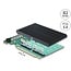 Delock PCI Express 5.0 x16 Card to 4 x internal NVMe M.2 Key M with heat sink - Bifurcation