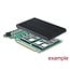 Delock PCI Express 5.0 x16 Card to 4 x internal NVMe M.2 Key M with heat sink - Bifurcation