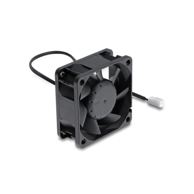 Delock Axial Fan 48 V DC, 60 x 60 x 25 mm with 2 pin fan connector female black
