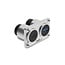 Delock Dual Built-in Socket USB 5 Gbps Type-A female + USB 10 Gbps USB Type-C™ PD 100 W female silver