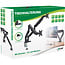 InLine® bureausteun met lifter & USB/audio, 2 monitoren tot 81cm (32"), zwart