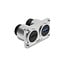 Delock Dual Built-in Socket USB 5 Gbps Type-A female + HDMI 4K female silver