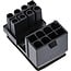 InLine® Interne voedingsadapter, 180° ATX 8-pin male / female (gedraaid)