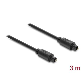 DeLOCK Delock TOSLINK Cable male to male, Ø 4 mm, 3 m, black