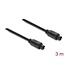 Delock TOSLINK Cable male to male, Ø 4 mm, 3 m, black
