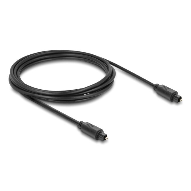 Delock TOSLINK Cable male to male, Ø 4 mm, 3 m, black