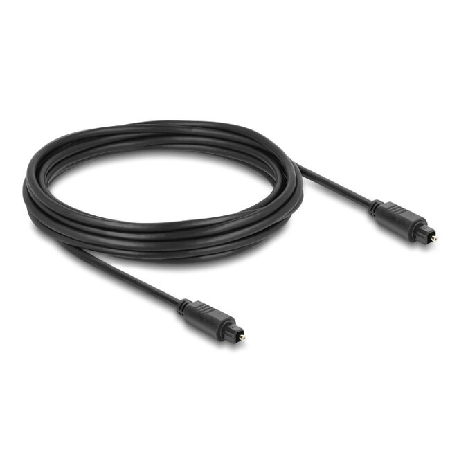 Delock TOSLINK Cable male to male, Ø 4 mm, 5 m, black