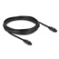Delock TOSLINK Cable male to male, Ø 4 mm, 5 m, black