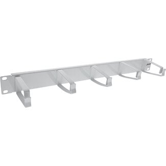 InLine InLine® 19" kabelmanagementpaneel, 5 grote beugels, RAL7035, grijs