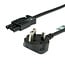BACHMANN stroomkabel H05VV-F 3G 1,5 mm², UK-stekker 13A Installatiekoppeling, zwart, 4 m