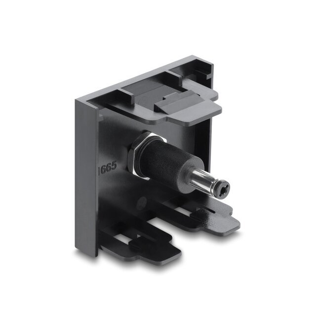 Delock Easy 45 Module DC 5.5 x 2.5 mm female to DC 5.5 x 2.1 mm male black