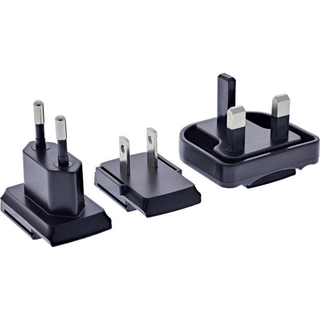 InLine® 3-poorts TravelCharge, 65W USB-voeding, 2x USB-C, 1x USB-A, EU/UK/USA