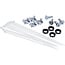 InLine® 10" patchpaneel lege plaat 12x, voor Keystone modules, 1U, RAL7035 grijs