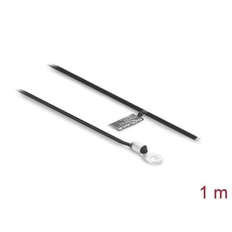 DeLOCK Delock Temperature Sensor Cable M4 with 2 x open wire ends PVC flat B25/85 3977K 1 m