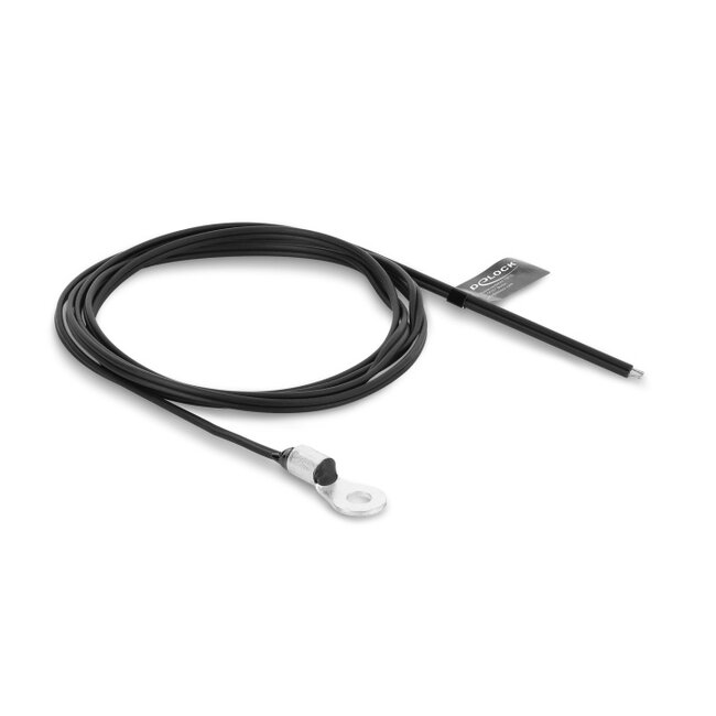 Delock Temperature Sensor Cable M4 with 2 x open wire ends PVC flat B25/85 3977K 1 m