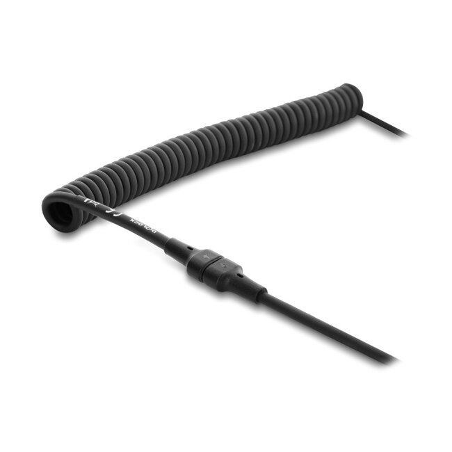 Delock Magnetic Coiled Cable USB 2.0 Type-A male to Pogo 4 pin male + USB Type-C™ male to Pogo 4 pin female set black 1.5 m