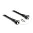 Delock Magnetic Coiled Cable USB 2.0 Type-A male to Pogo 4 pin male + USB Type-C™ male to Pogo 4 pin female set black 1.5 m