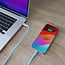 InLine® USB 2.0-kabel, USB-C-snelladingskabel 100 W, ijsbonbon/blauw 0,5m