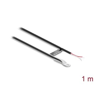 DeLOCK Delock Temperature Sensor Cable M4 with 2 x open wire ends PVC round B25/85 3977K 1 m