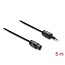 Delock TOSLINK Cable mini TOSLINK 3.5 mm male to TOSLINK female, Ø 2.2 mm, 3 m, black