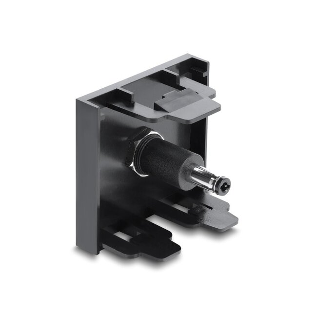 Delock Easy 45 Module DC 5.5 x 2.1 mm female to DC 5.5 x 2.5 mm male black