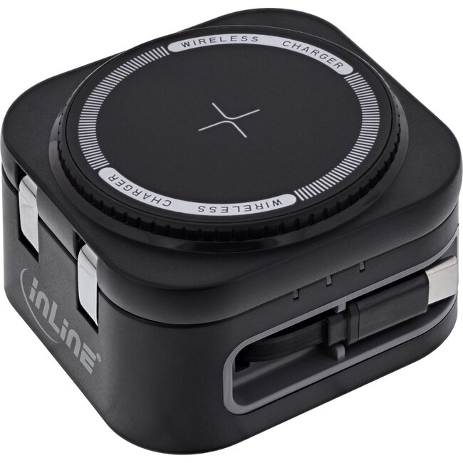 InLine  3-in-1 draadloze lader | MagSafe | 18W