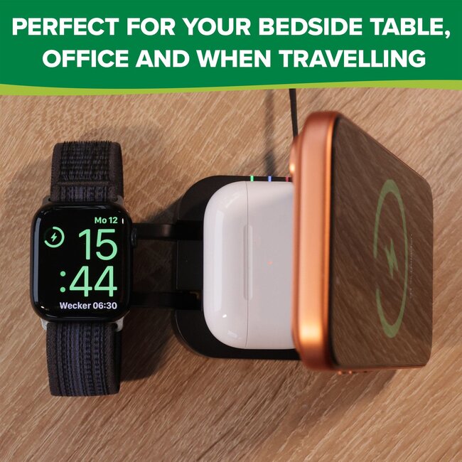 InLine  3-in-1 draadloze lader | MagSafe | 18W