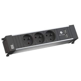 Bachmann BACHMANN Power Frame 3xUTE, 1x oplader USB dubbel