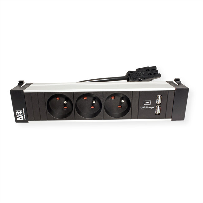 BACHMANN Power Frame 3xUTE, 1x oplader USB dubbel
