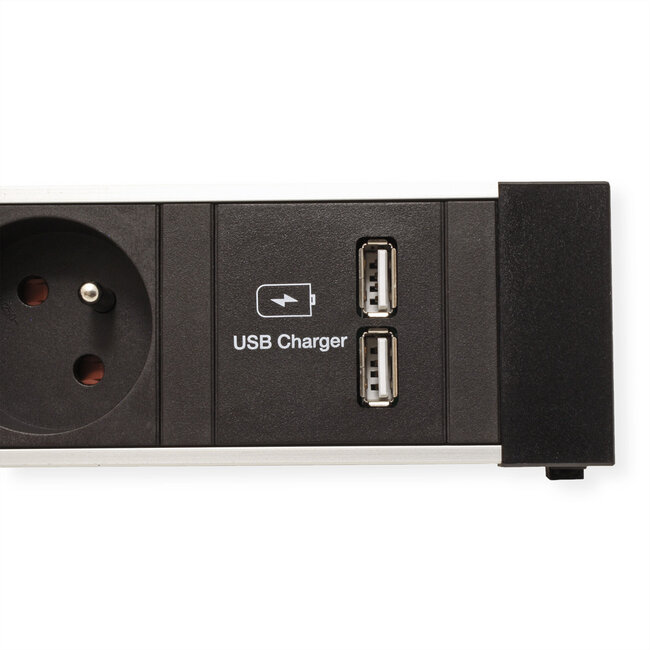 BACHMANN Power Frame 3xUTE, 1x oplader USB dubbel