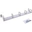 InLine® 19" kabelmanagementpaneel, 1U, 5 kunststof beugels, horizontaal, grijs