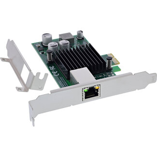 InLine InLine® Gigabit netwerkkaart, 1x RJ45 1 Gb/s, PCIe x1, PoE+