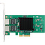 InLine® Dual Gigabit netwerkkaart, 2x RJ45 1 Gb/s, PCIe x4, incl. laagprofiel
