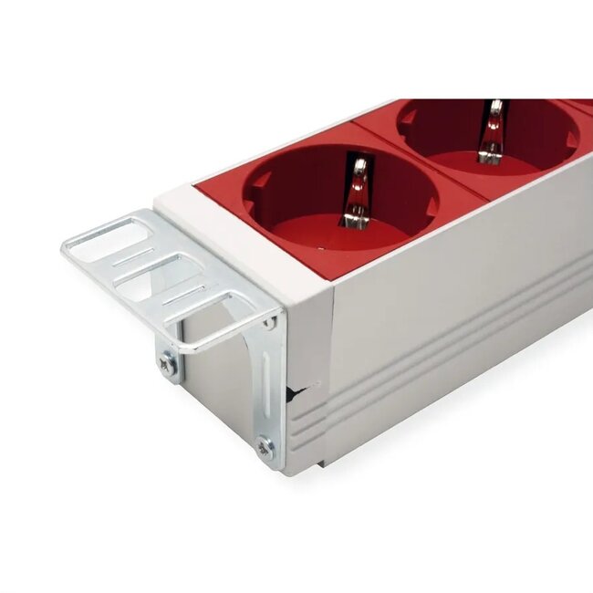 Bachmann 19 inch stekkerdoos | IEC C20 - 9x CEE 7/3 | 1U | 2 meter