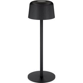 Goobay Goobay LED-tafellamp | 25 cm hoog | warm wit | dimbaar | oplaadbaar (USB-C) | zwart | IP44