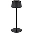 Goobay LED-tafellamp | 25 cm hoog | warm wit | dimbaar | oplaadbaar (USB-C) | zwart | IP44