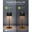 Goobay LED-tafellamp | 25 cm hoog | warm wit | dimbaar | oplaadbaar (USB-C) | zwart | IP44
