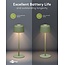 Goobay LED-tafellamp | 25 cm hoog | warm wit | dimbaar | oplaadbaar (USB-C) | groen | IP44