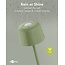 Goobay LED-tafellamp | 25 cm hoog | warm wit | dimbaar | oplaadbaar (USB-C) | groen | IP44
