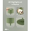 Goobay LED-tafellamp | 25 cm hoog | warm wit | dimbaar | oplaadbaar (USB-C) | groen | IP44