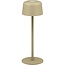 Goobay LED-tafellamp | 25 cm hoog | warm wit | dimbaar | oplaadbaar (USB-C) | beige | IP44