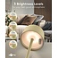 Goobay LED-tafellamp | 25 cm hoog | warm wit | dimbaar | oplaadbaar (USB-C) | beige | IP44