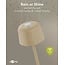 Goobay LED-tafellamp | warm wit | dimbaar | oplaadbaar (USB-C) | beige | IP44