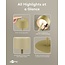 Goobay LED-tafellamp | 25 cm hoog | warm wit | dimbaar | oplaadbaar (USB-C) | beige | IP44
