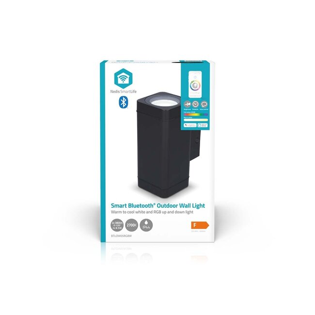 Nedis SmartLife buitenlamp | wandlamp | Bluetooth | RGB + warm/koel-wit | IP44